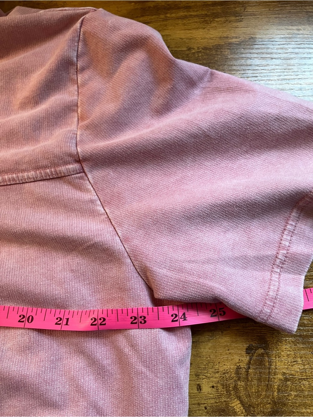 Jane & Delancey Washed Ash Pink Short-Sleeve Button-Down Soft Jean Shirt Blouse - Picture 6 of 8